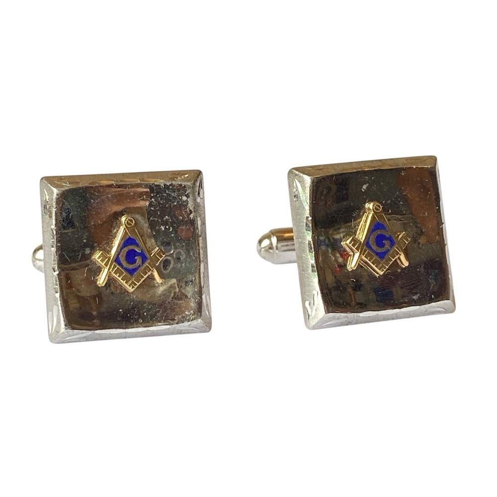 Sterling Silver 925‎ Designer Anson Masonic/Freemasons Cufflinks